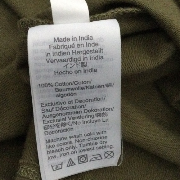 NWT J. Crew Cotton Top Olive XS - Picture 6 of 8